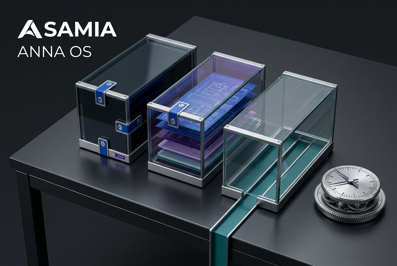 ASAMIA ANNA OS concept: protected document vaults and a retention clock